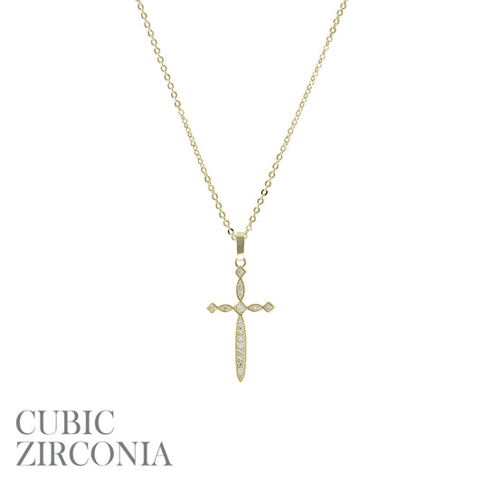 N0597 17465 Cross Pendant Necklace