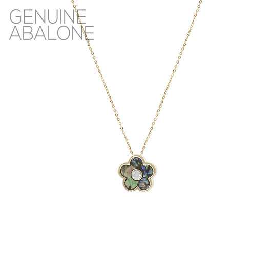 N0590 17968 Flower Pendant Necklaces