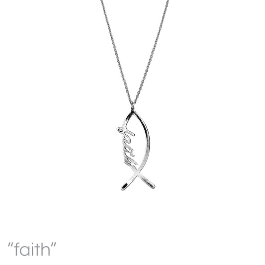 N0607 18422 Faith Pendant Necklace
