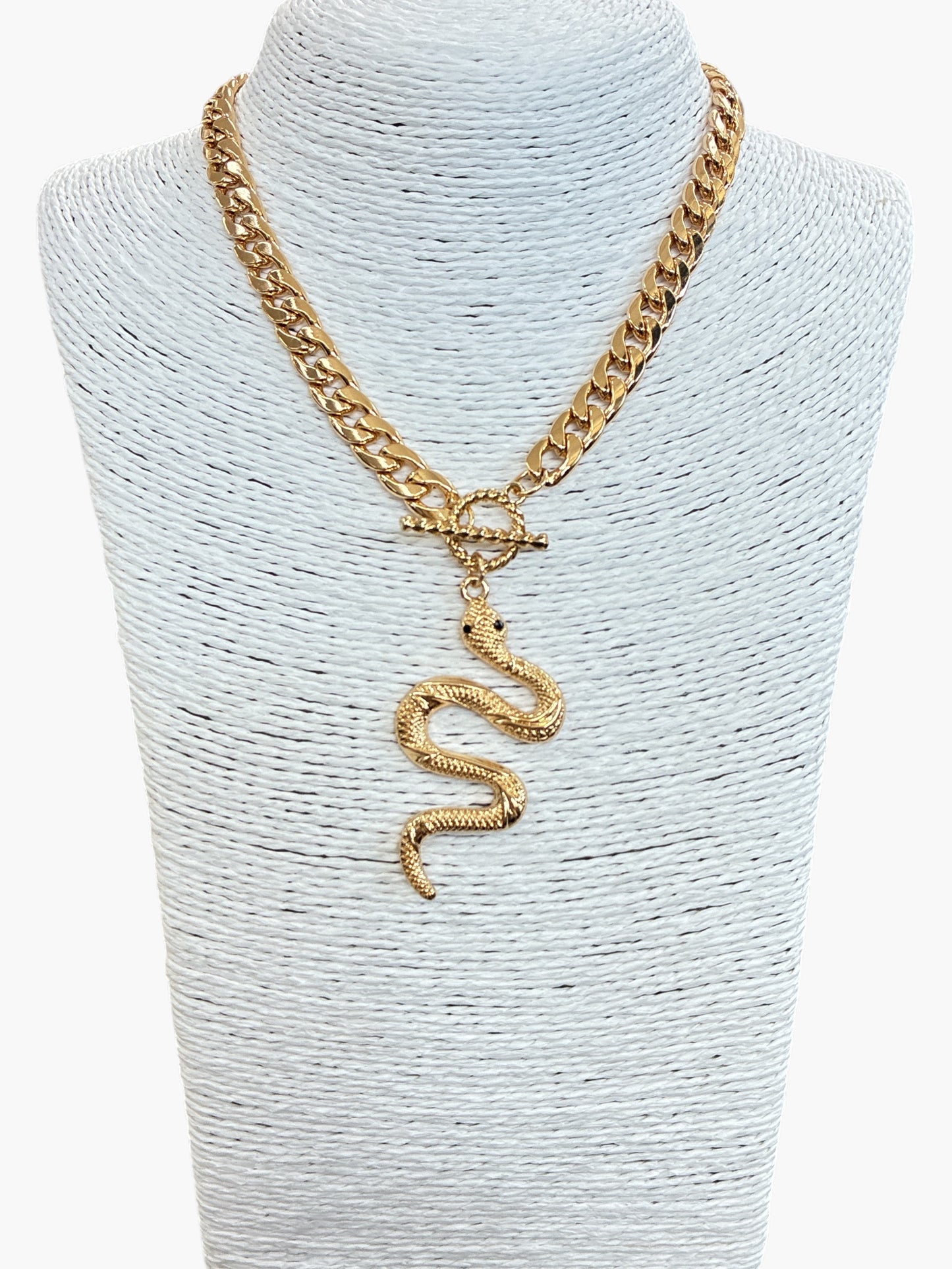 N3162 Snake Shape Pendant Necklace