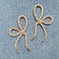 E1267 ME90896 Bowtie Drop Dangle Earrings