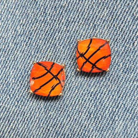 E1300 VER5423 Sports Ball Design Stud Earrings