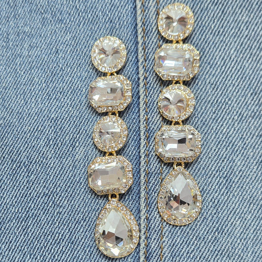 E1423 26197 Drop Dangle Post Earrings