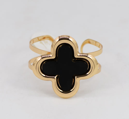 B0158 25B1277 CLOVER DESIGN CUFF BRACELET