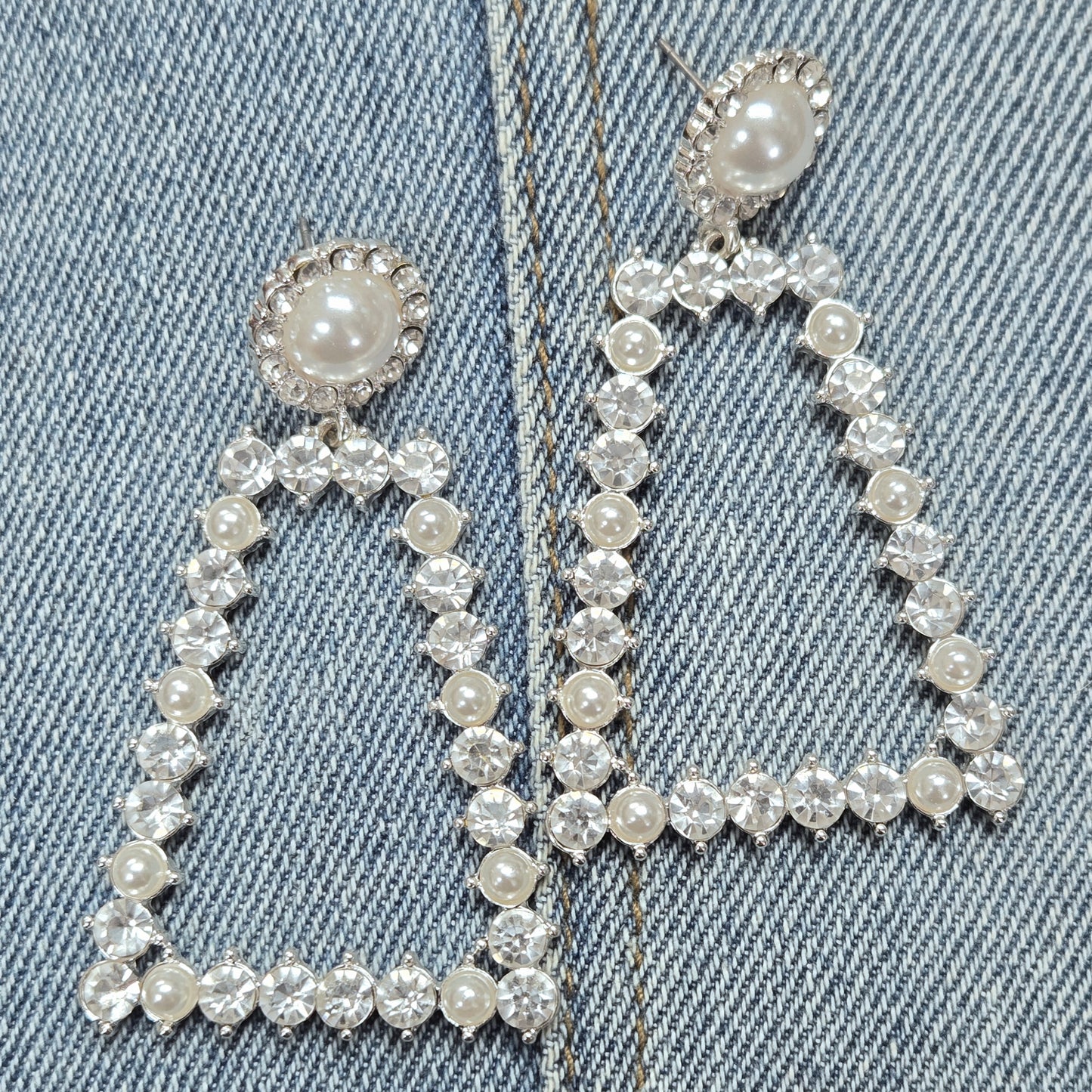 E1232 25E2203 Trapezoid Shape Drop Dangle Earrings