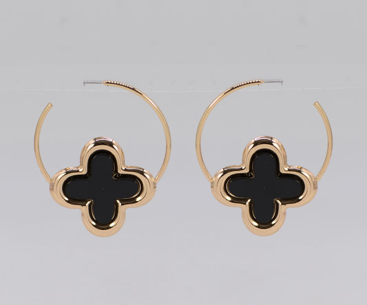 E1169 25E6089 Drop Hoop Earrings