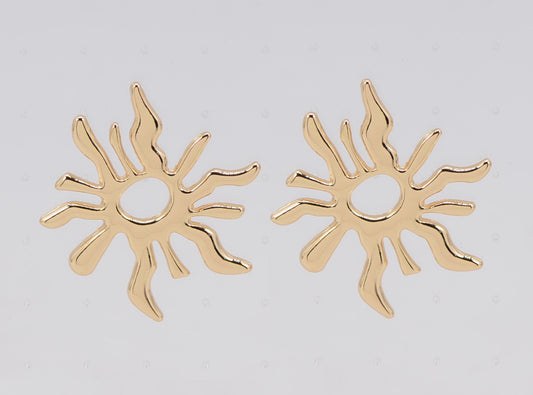 E0288 | Sunburst Statement Stud Earrings | 25E6509