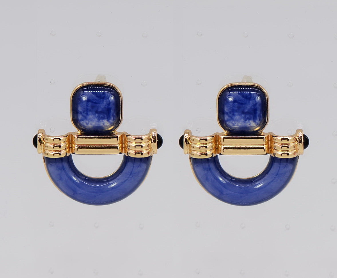 E2493 | Acrylic Horseshoe Drop Earrings | 25E6514