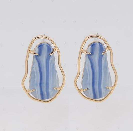 E0304 | Abstract Contour Stud Earrings | 25E6609