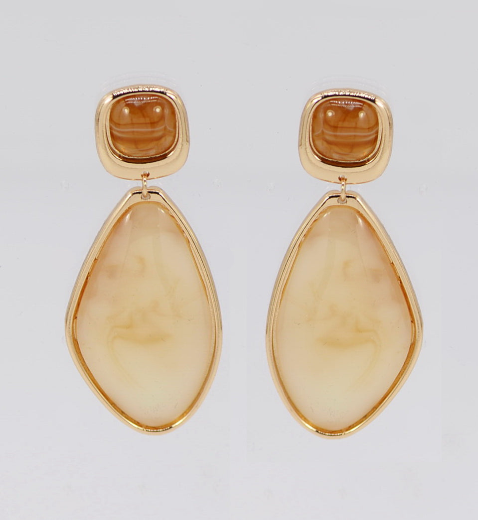 E0289 | Stone-Inspired Earrings | 25E6638