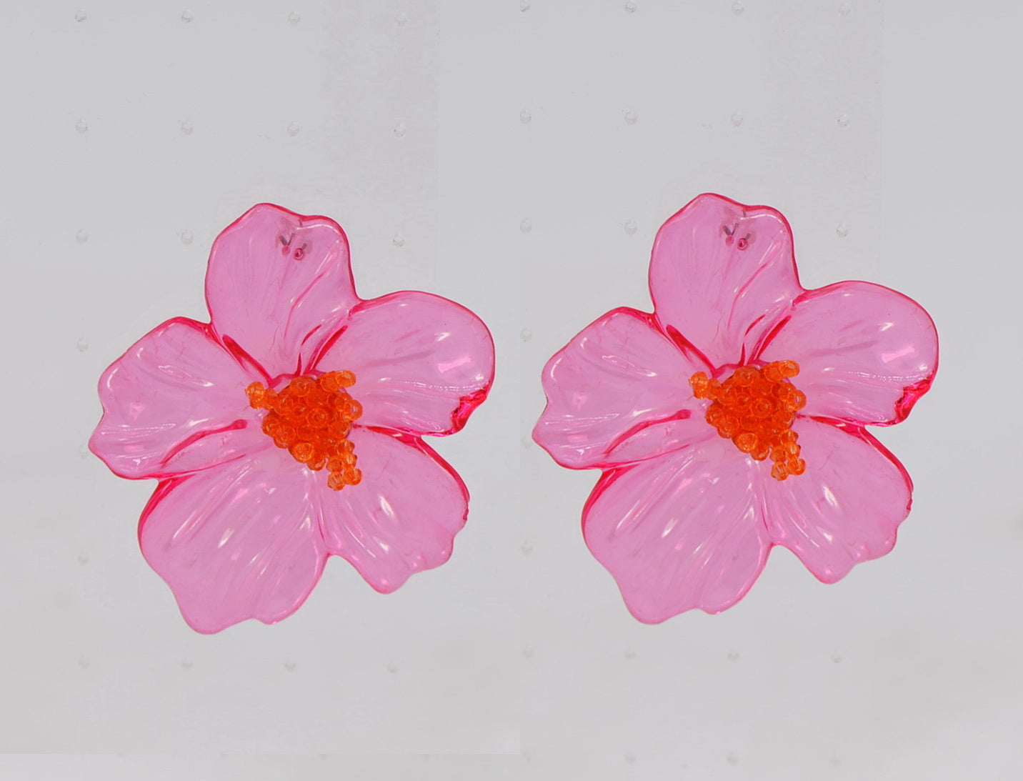 E0272 | Resin Bloom Statement Earrings | 25E6677