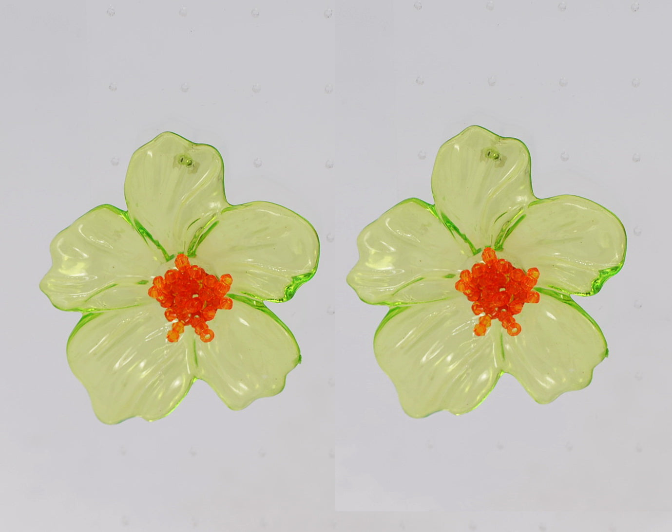 E0272 | Resin Bloom Statement Earrings | 25E6677