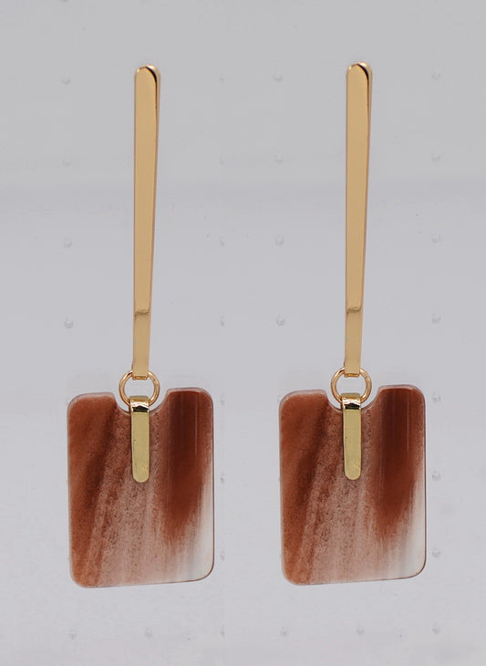 E0290 | Modern Resin Drop Earrings | 25E6734