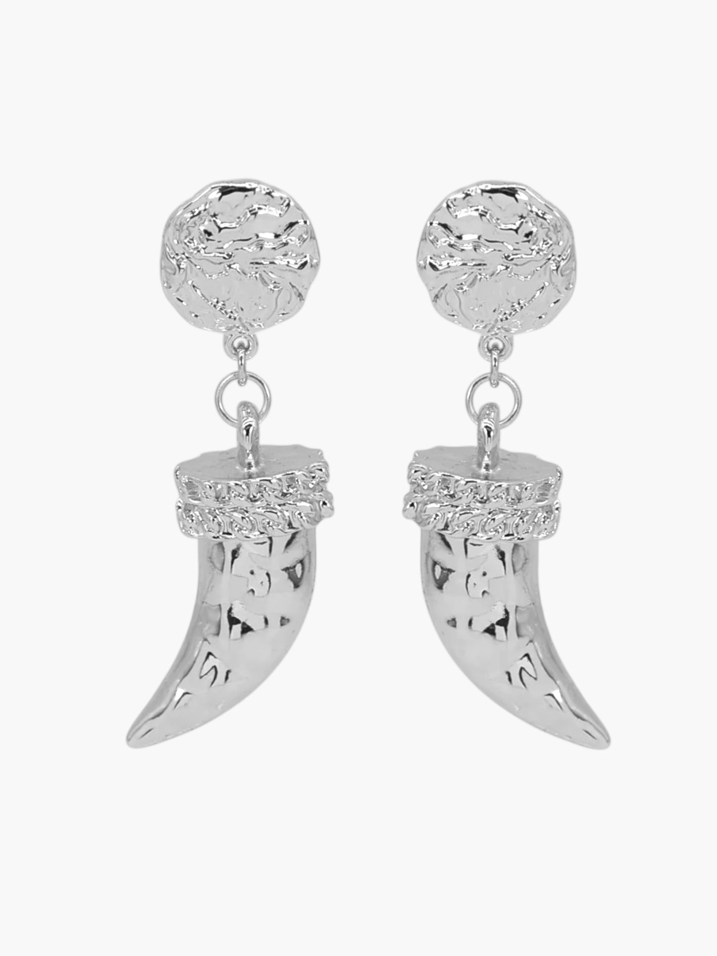 E2306 | Textured Horn Earrings | 25E6840