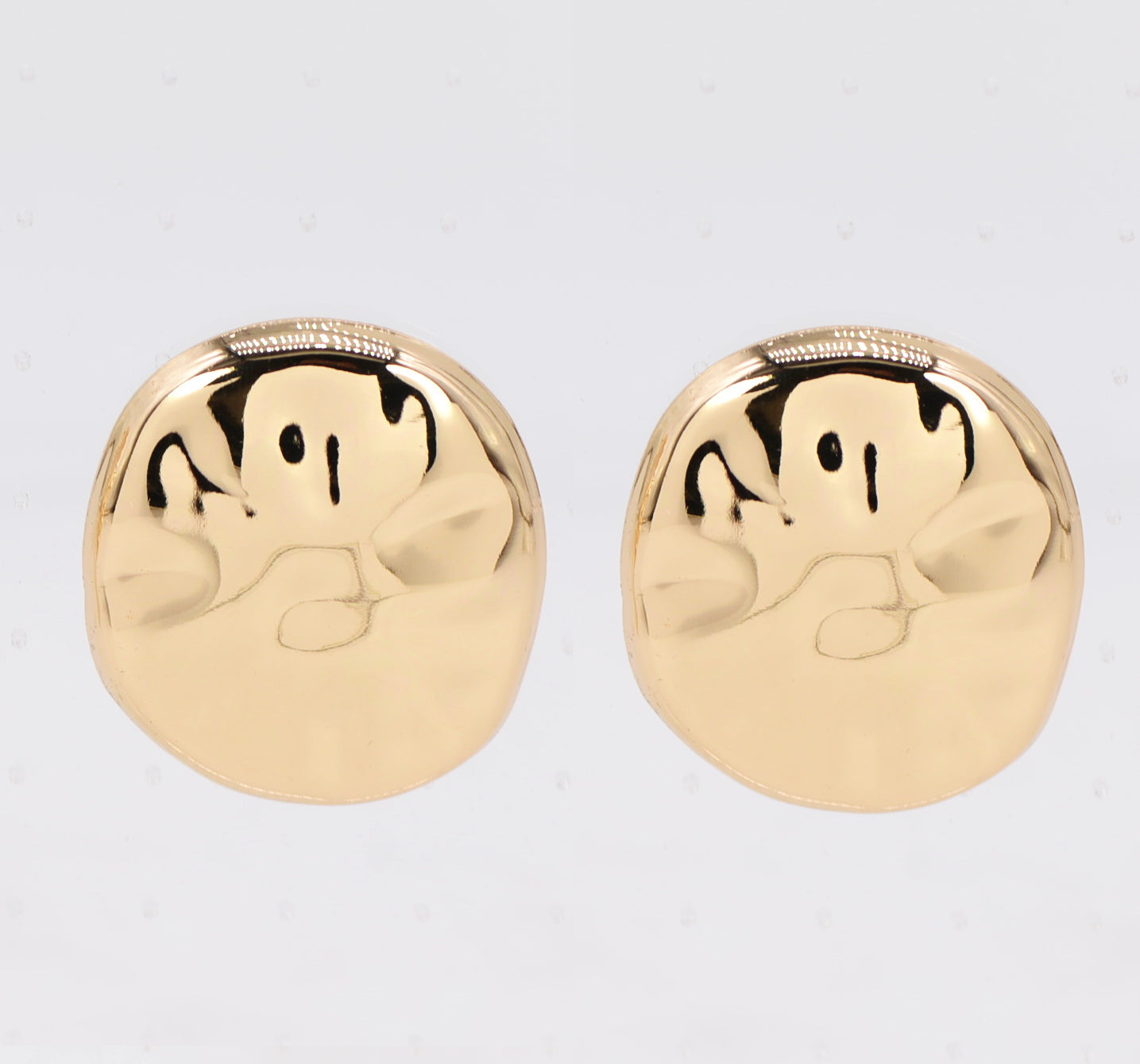 E0281 | Sculpted Round Stud Earrings | 25E6862