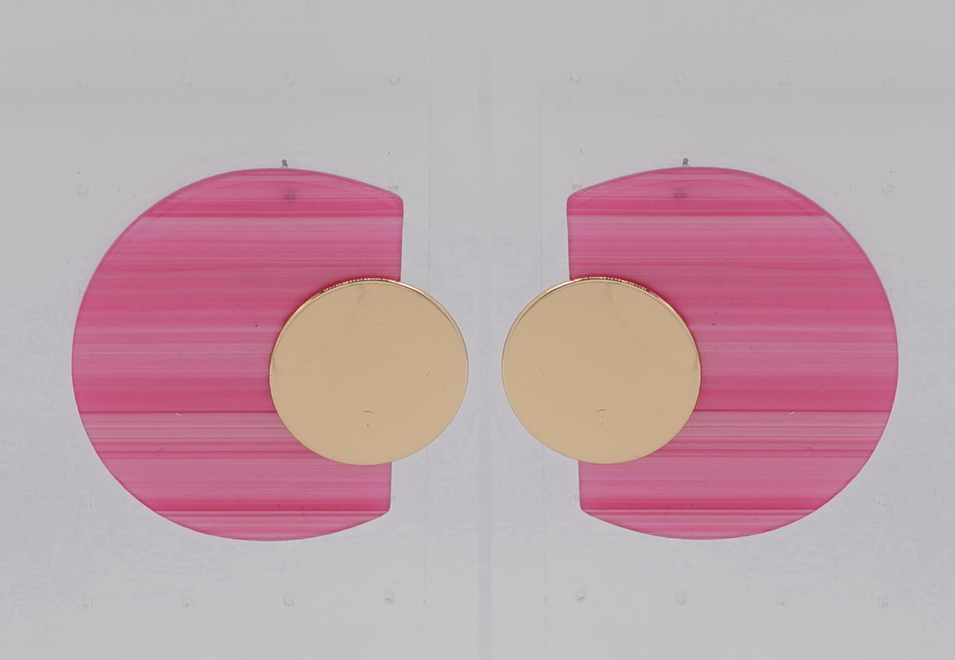 E2494 | Striped Geometric Drop Earrings | 25E7010