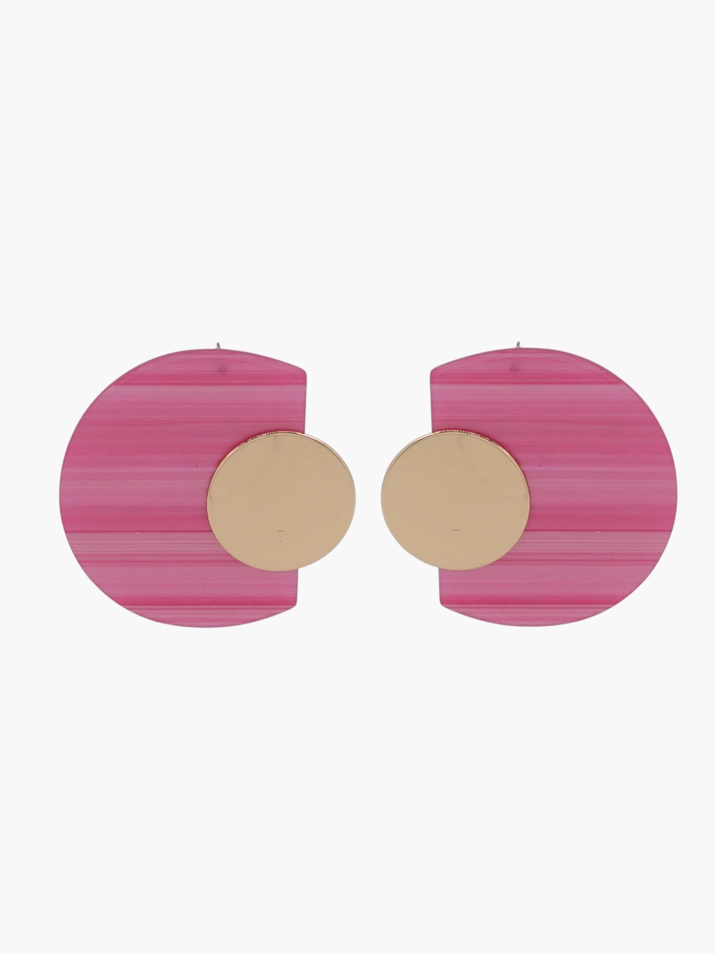 E2494 | Striped Geometric Drop Earrings | 25E7010