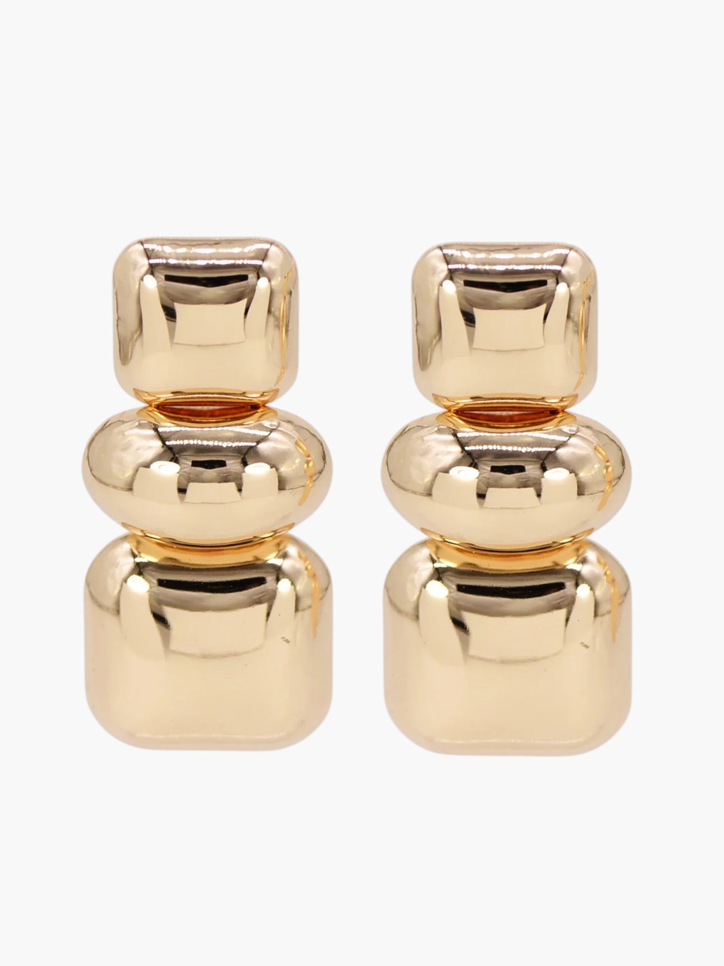 E2312 | Modern Tiered Stud Earrings | 25E7028