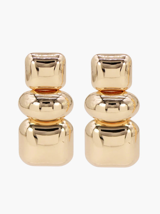 E2312 | Modern Tiered Stud Earrings | 25E7028