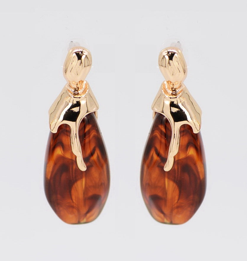 E2496 | Artistic Teardrop Earrings | 25E7134