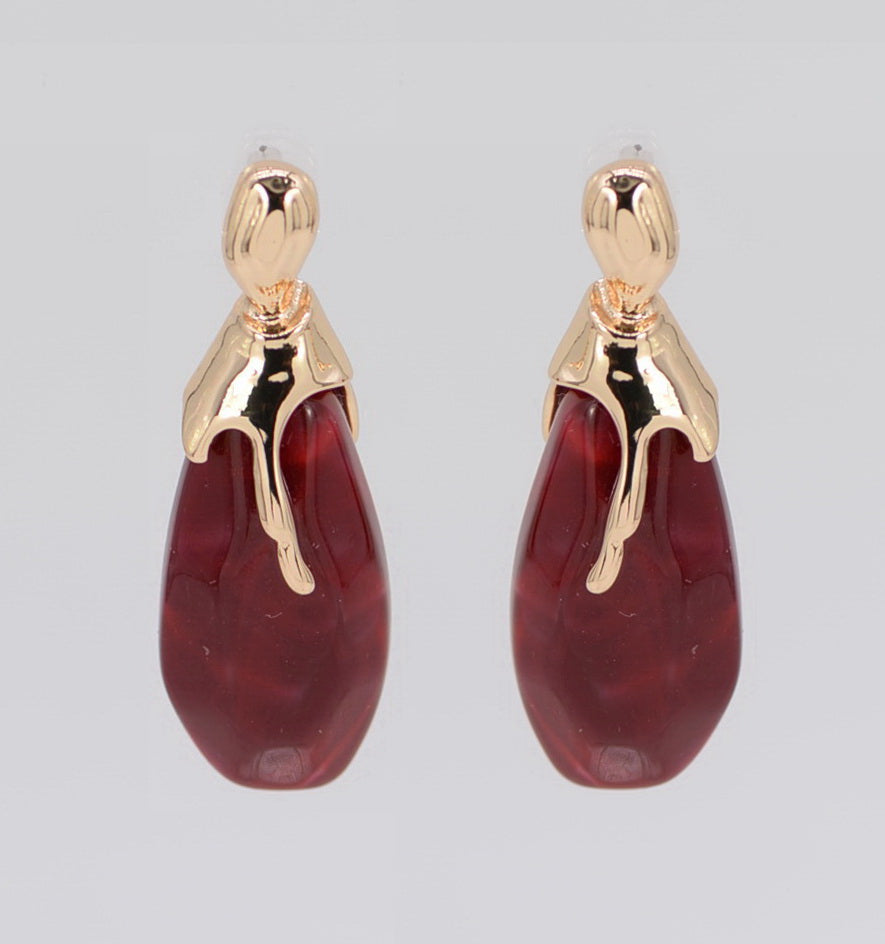E2496 | Artistic Teardrop Earrings | 25E7134