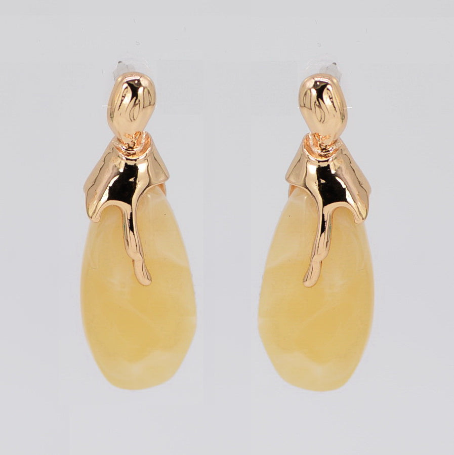 E2496 | Artistic Teardrop Earrings | 25E7134