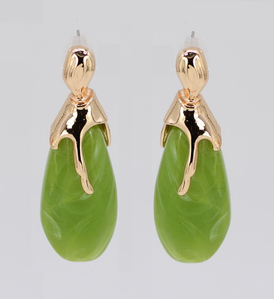 E2496 | Artistic Teardrop Earrings | 25E7134