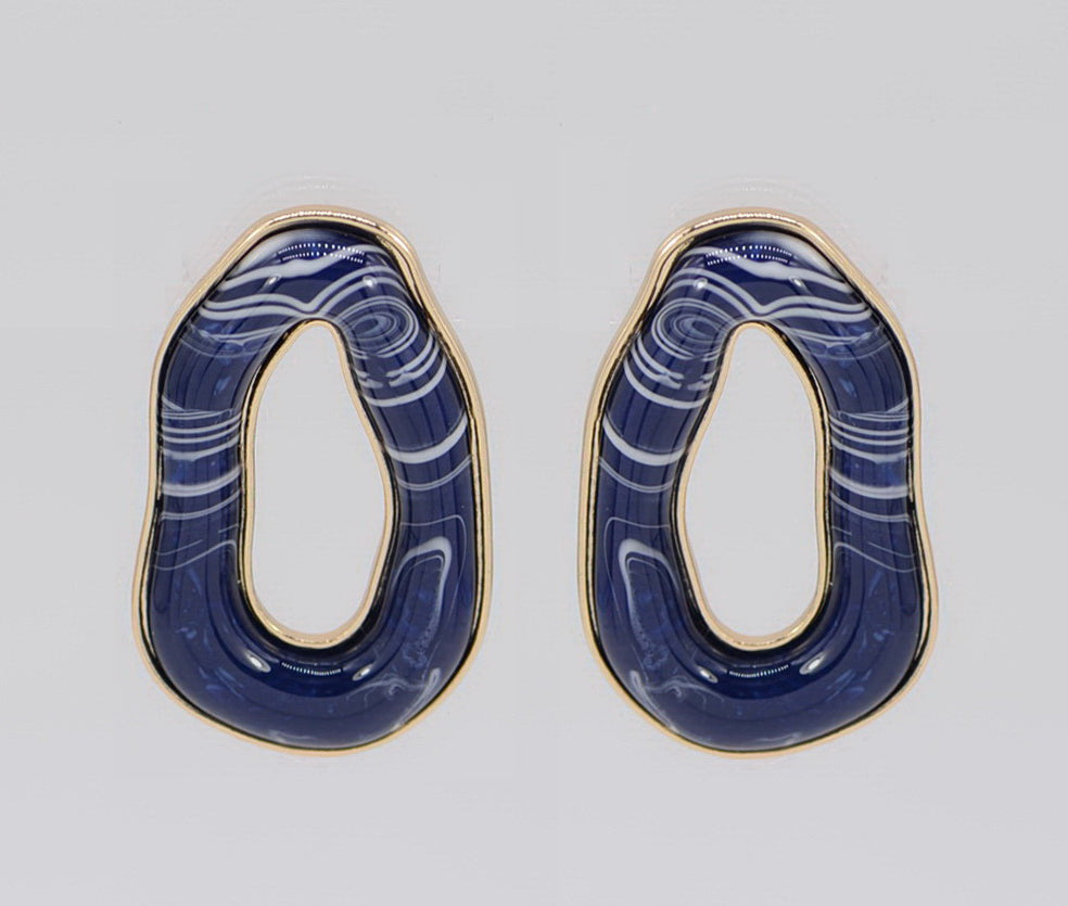 E2502 | Organic Open Hoop Earrings | 25E7240