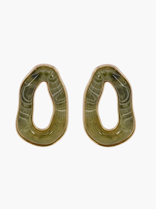 E2502 | Organic Open Hoop Earrings | 25E7240