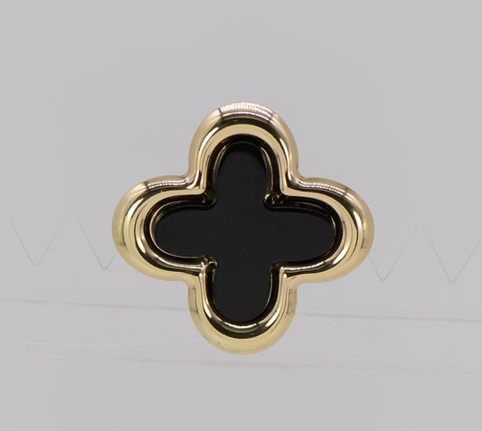 BR0181 25P1026 CLOVER DESIGN BROOCH