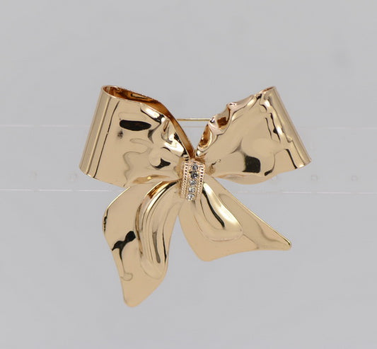 BR0291 25P1049 Ribbon Brooch