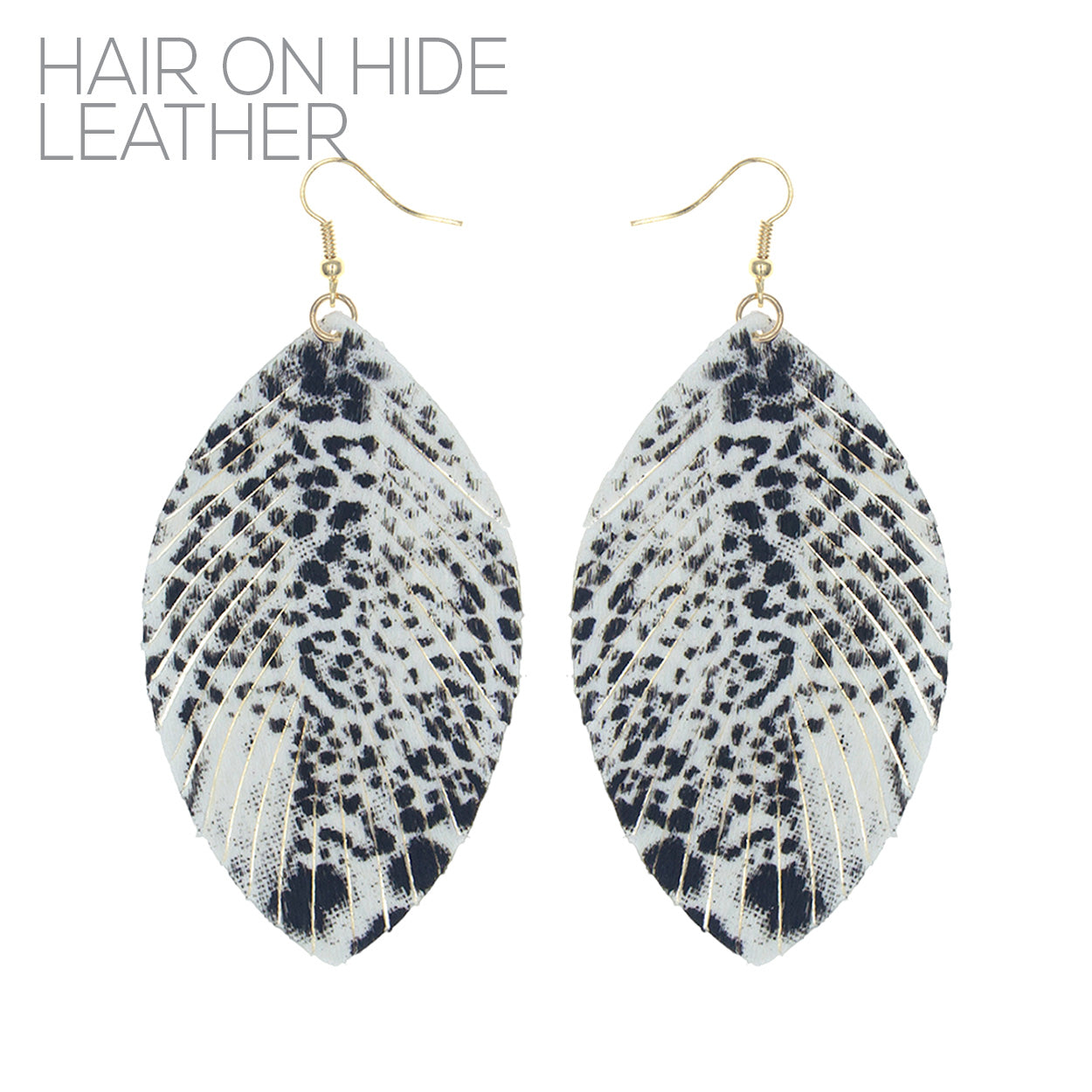 E1535 27187 Leaf Dangle Earrings