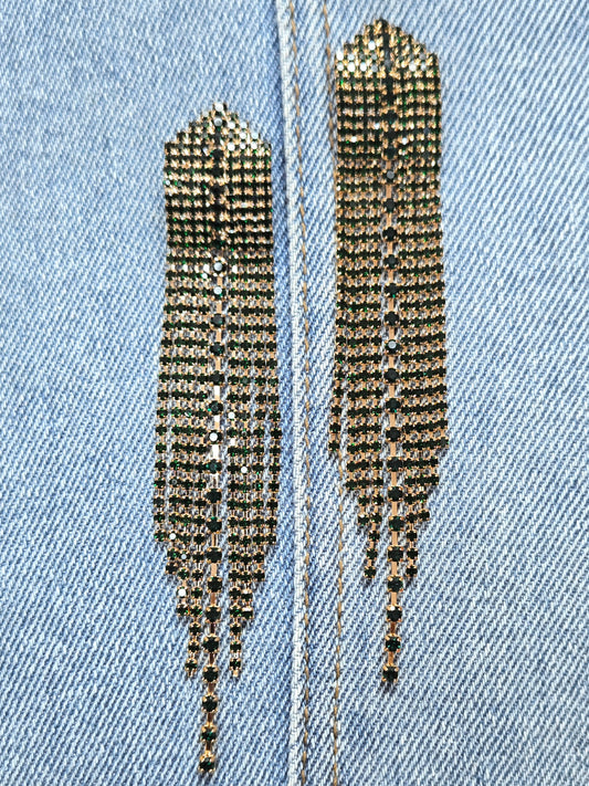 E1428 27196 Tassel Dangle Earrings