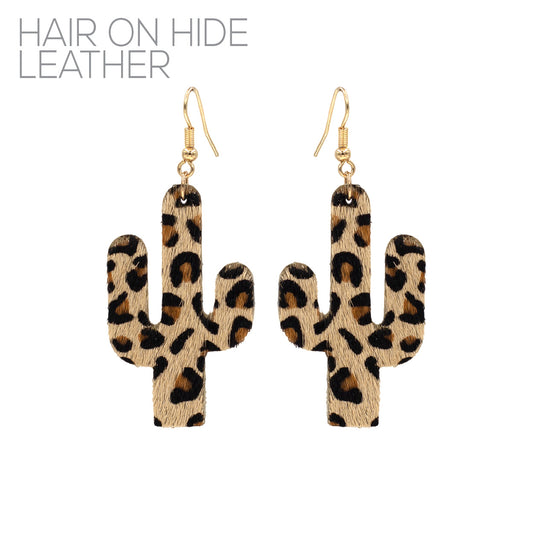 E1502 27469 Cactus Dangle Earrings