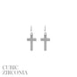 E1578 27604 Cross Dangle Earrings