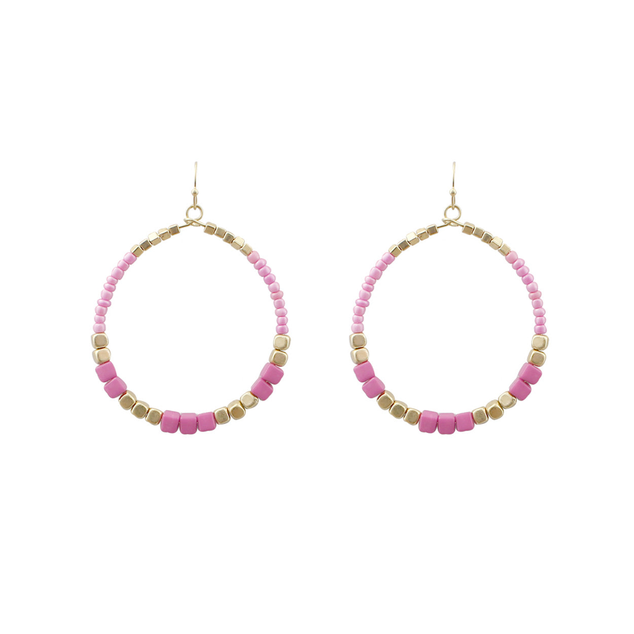 E1445 27914 Circle Dangle Earrings