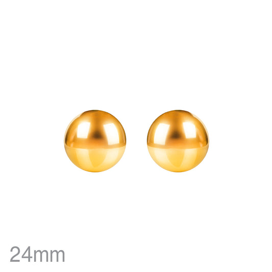 E1356 28213 Button Drop Post Stud Earrings
