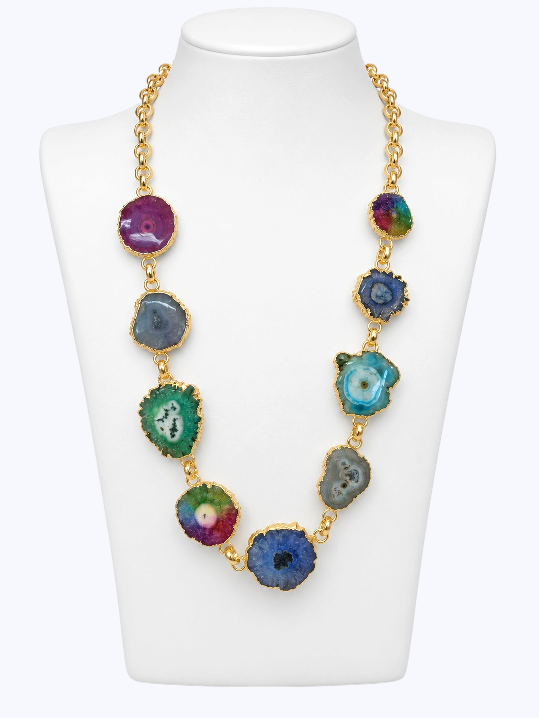 Multicolor Natural Stone Necklace