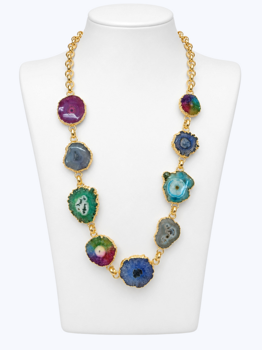 Multicolor Natural Stone Necklace | N5395