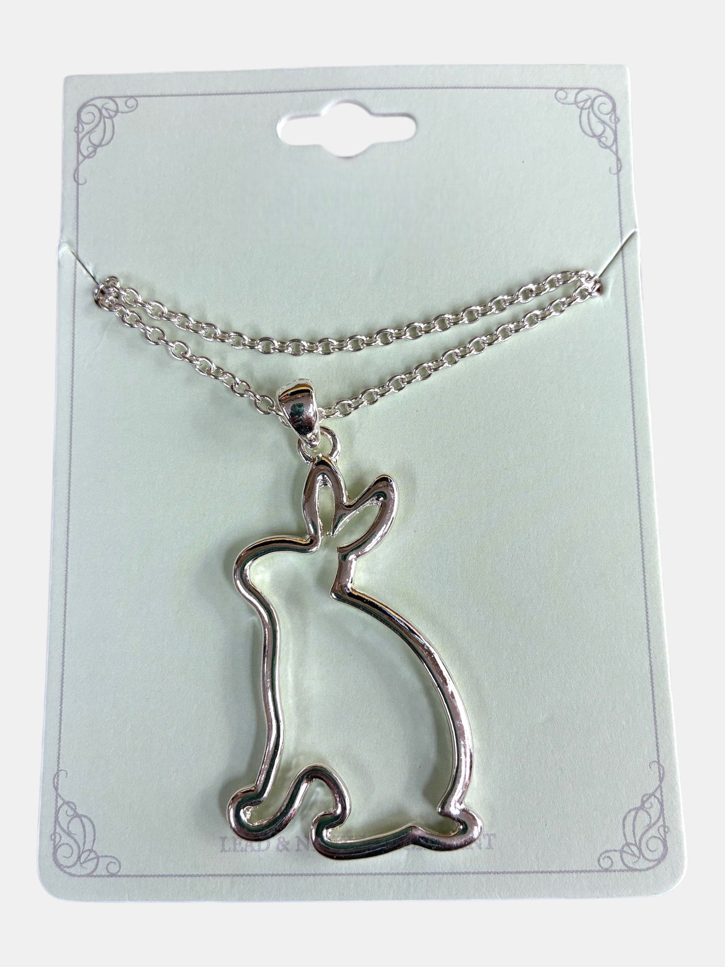Shiny Rabbit Charm Necklace