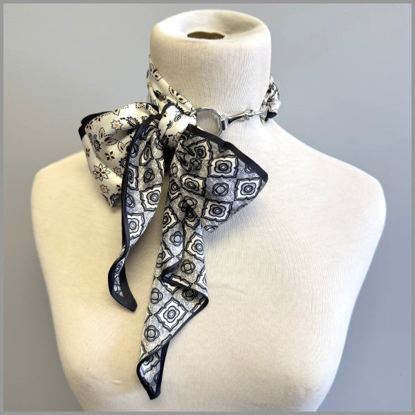Patterned Bow Scarf Necklace | SN0010
