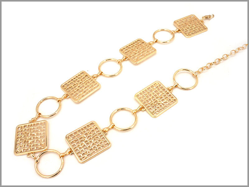 Textured Square Link Belt | BL1054