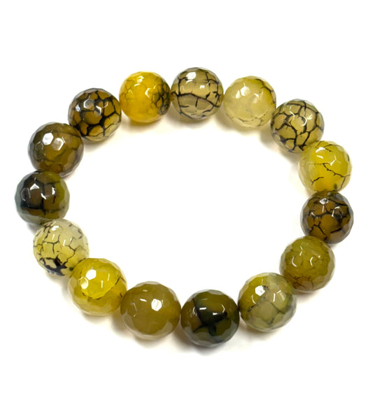 SB-SSB Moss Green Agate Bracelet