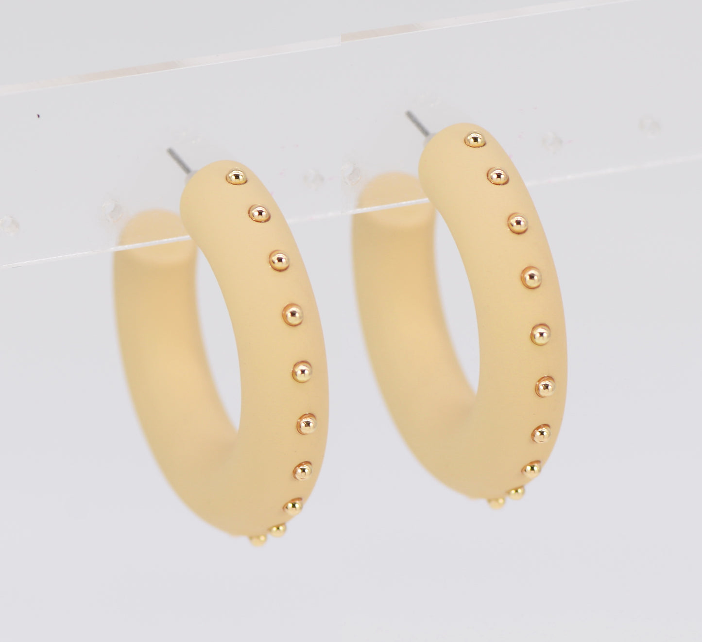 E2280 | Studded Hoop Earrings | 78E4643