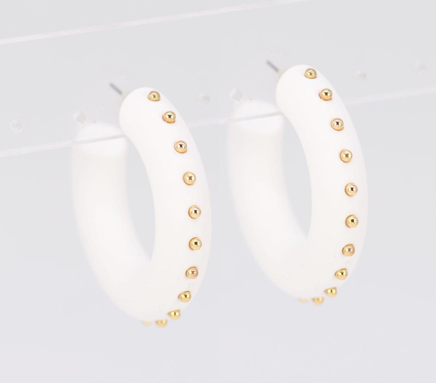 E2280 | Studded Hoop Earrings | 78E4643