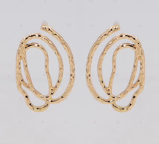 E0283 | Abstract Loop Statement Earrings | 78E5216