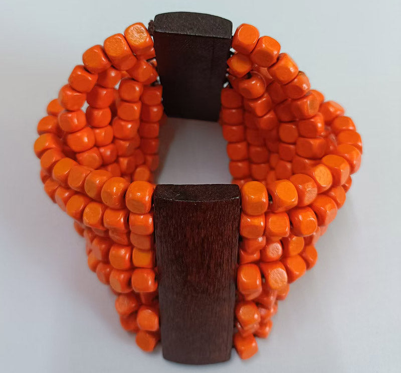 Wooden Accent Bead Bracelet | B0651