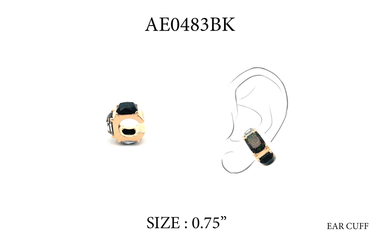 E0268 |Modern Statement Ear Cuff Earrings | AE0483