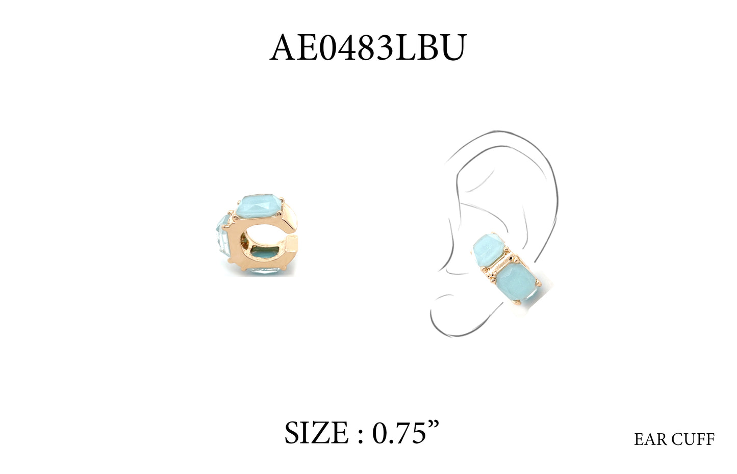 E0268 |Modern Statement Ear Cuff Earrings | AE0483
