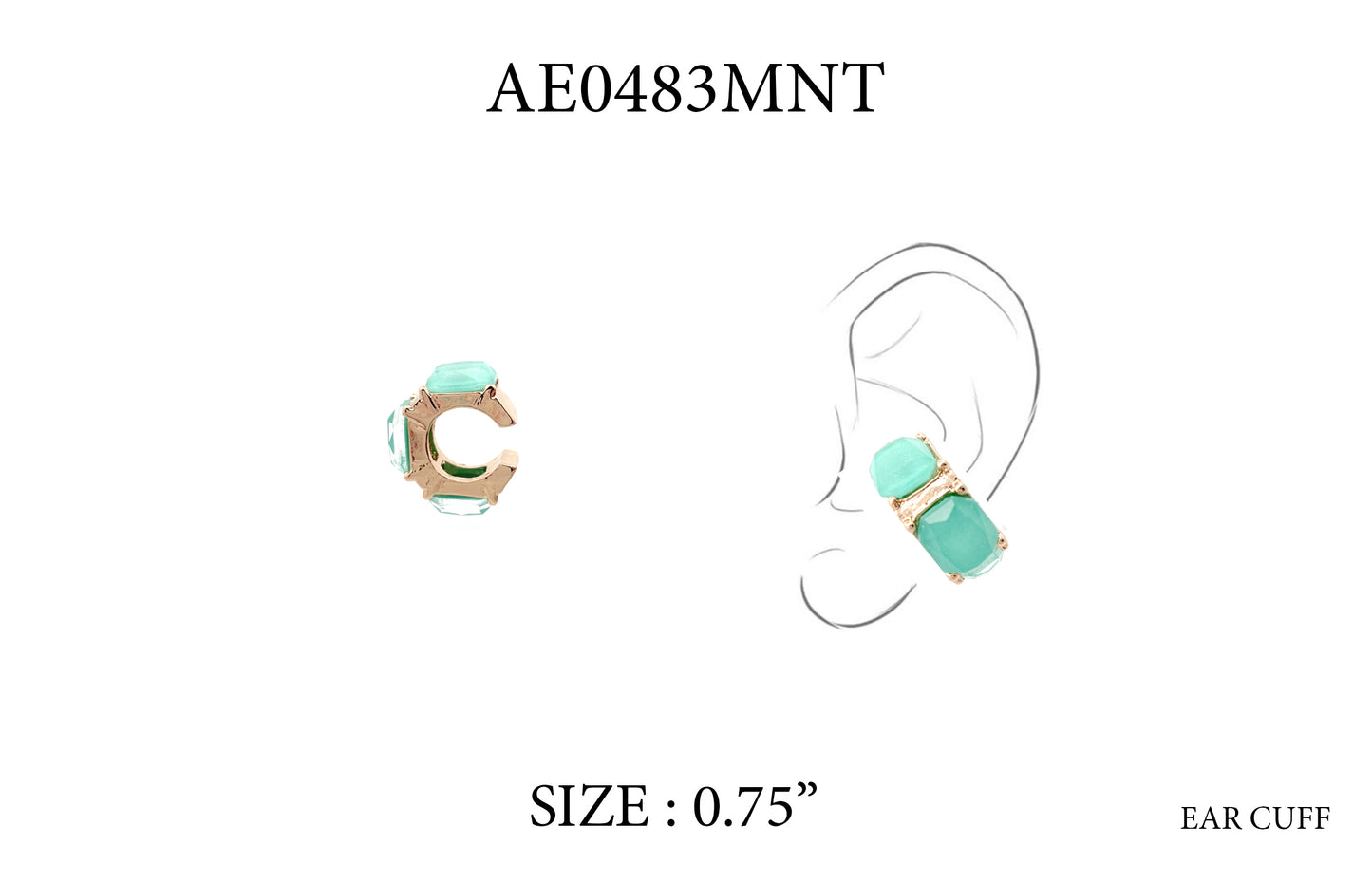 E0268 |Modern Statement Ear Cuff Earrings | AE0483